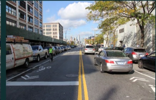 Shared bike lane (47th Ave.)