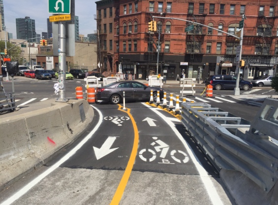 Advocacy Group Touts Success of Pulaski Bridge Bike Lanes