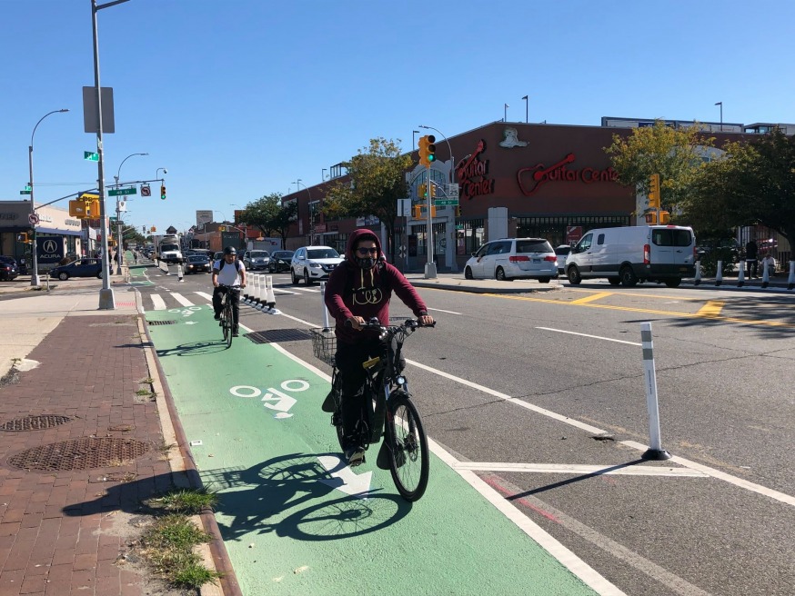 DOT Celebrates Completion Of Northern Boulevard Bike Lanes, Releases